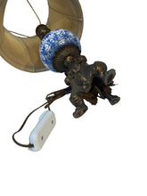 Carica l'immagine nel visualizzatore di Gallery, Coppia di abat-jour XX secolo, ceramica e bronzo