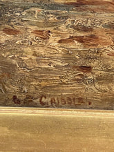 Carica l'immagine nel visualizzatore di Gallery, Dipinto antico, olio su tavola, Marina con veliero, Bernard Finegan Gribble , XIX secolo