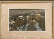 Carica l'immagine nel visualizzatore di Gallery, Paesaggio dipinto a olio su tavola, XX secolo, Arturo Bonanomi