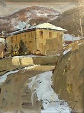 Carica l'immagine nel visualizzatore di Gallery, Paesaggio dipinto a olio su tavola, XX secolo, Arturo Bonanomi