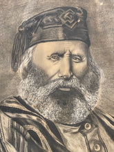Carica l'immagine nel visualizzatore di Gallery, Carboncino su cartone, XIX secolo, Giuseppe Garibaldi