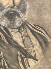 Carica l'immagine nel visualizzatore di Gallery, Carboncino su cartone, XIX secolo, Giuseppe Garibaldi