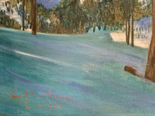 Carica l'immagine nel visualizzatore di Gallery, Dipinto olio su tela "Montagne innevate", fine XIX secolo