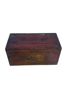 Scatola in legno, decorata a mano, orientale XIX secolo