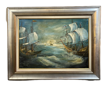 Carica l&#39;immagine nel visualizzatore di Gallery, Dipinto olio su tela, marina, epoca XX secolo, firmato Sarti
