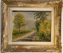 Carica l&#39;immagine nel visualizzatore di Gallery, Dipinto olio su tavola (faesite), stile chiarista, firma illeggibile, epoca 1900
