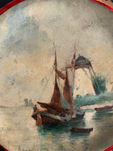 Carica l&#39;immagine nel visualizzatore di Gallery, Coppia di dipinti marina su cartone
