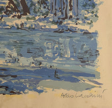 Carica l&#39;immagine nel visualizzatore di Gallery, Dipinto acquarello, paesaggio, Aldo Lacchini
