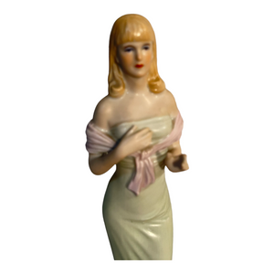 Statuina ceramica vintage, donna, anni ‘70