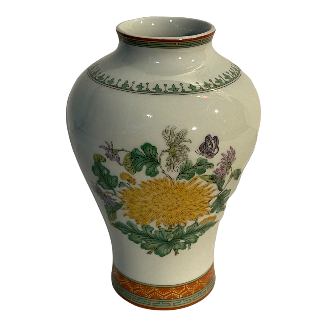 Vaso in ceramica, decorato a mano,  Limoges, XX secolo